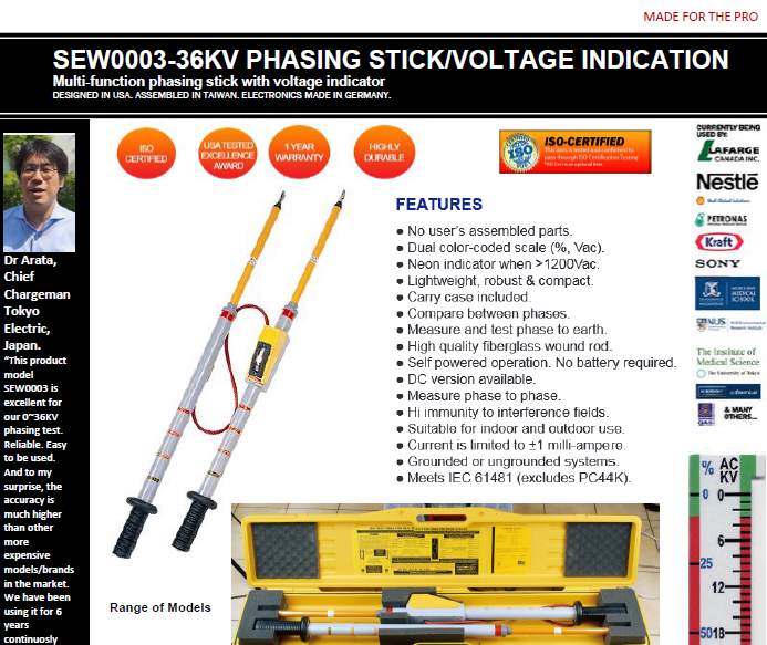 SEW0003333ANA 36KV High Voltage Testers H.V. Multifunction Phasing